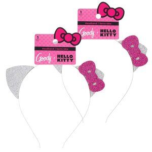 GOODY x Hello Kitty Glitter Headband with Ears - Set of 2